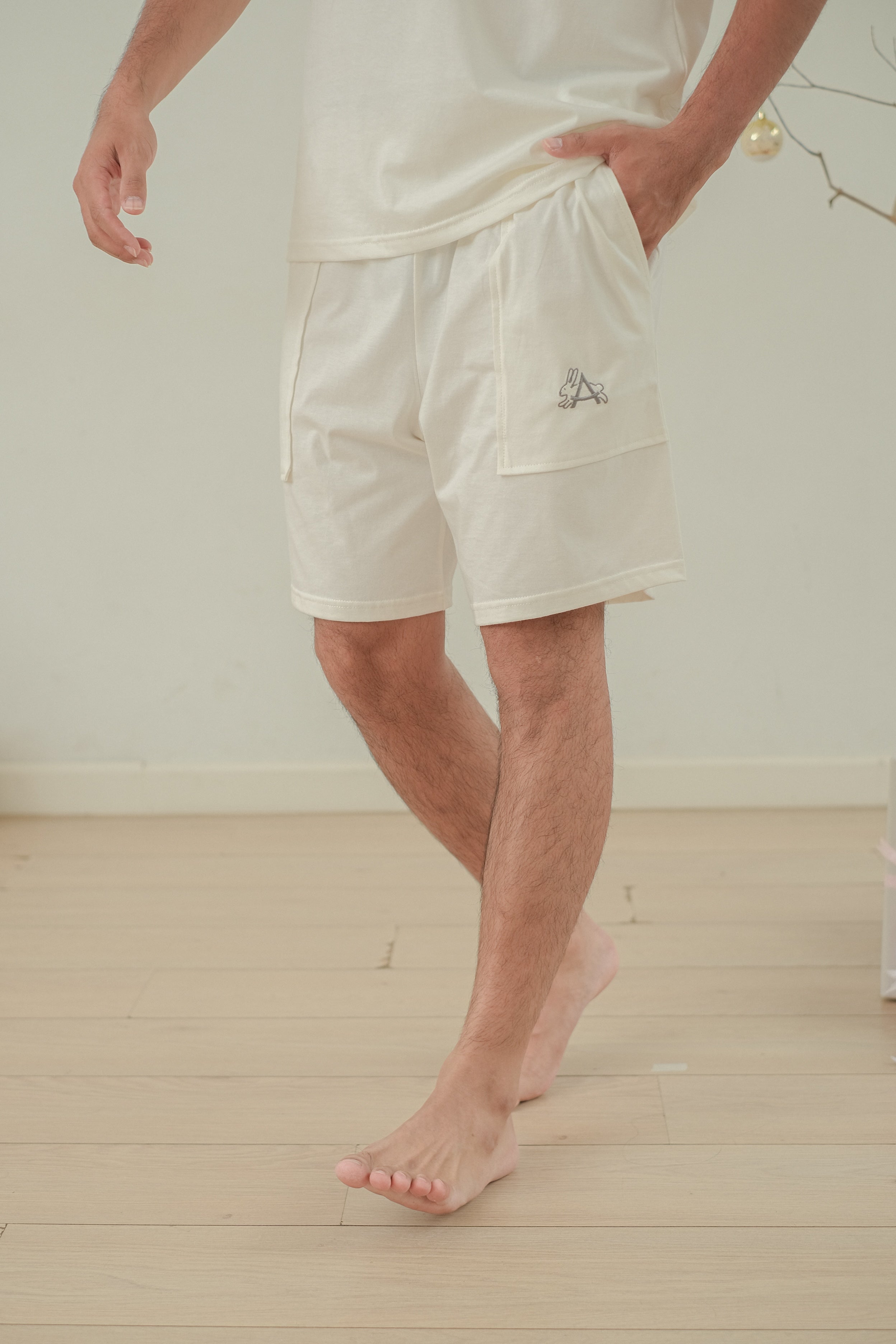 Men Coco Vanilla Cotton Short Pajamas Set