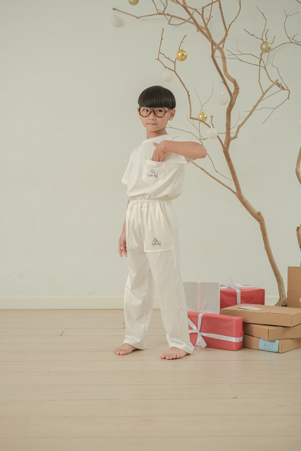 Coco Vanilla Cotton Short Pajamas Set for Kids