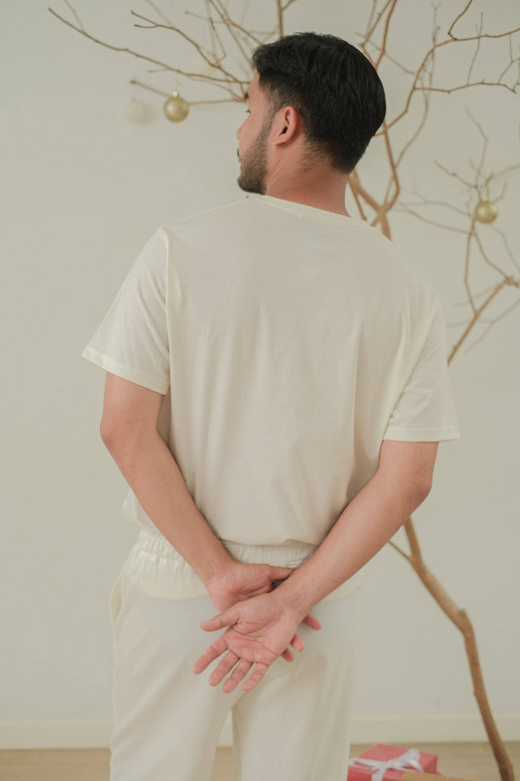 Men Coco Vanilla Cotton Long Pajamas Set