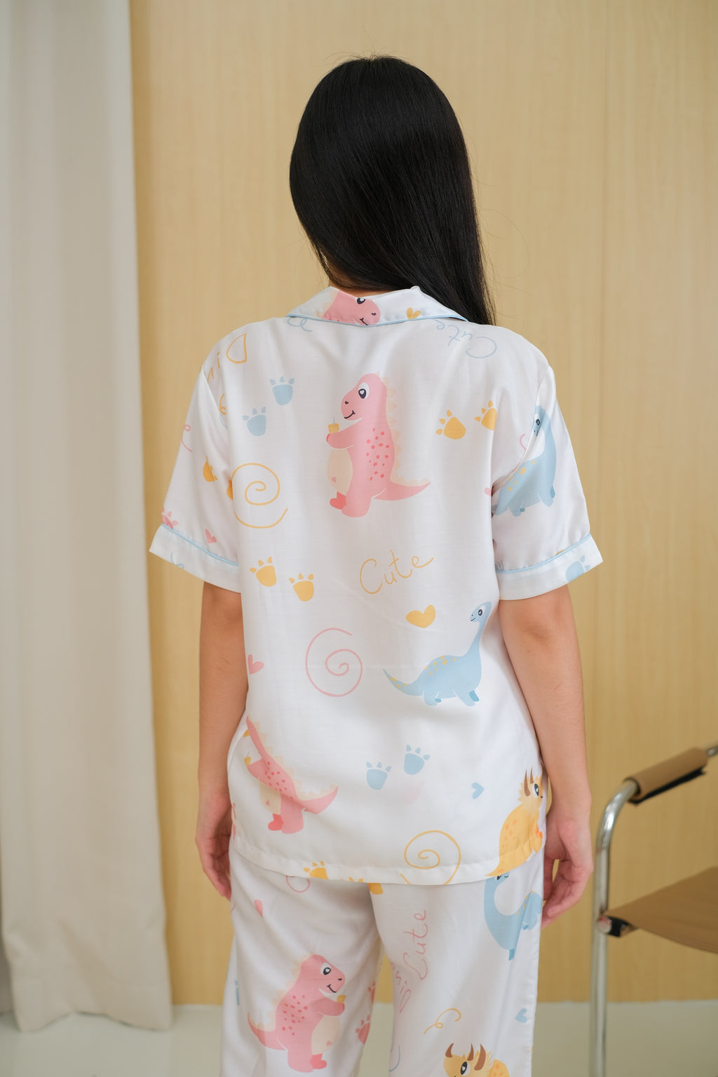 Baby Dino Organic Silk Long Pajamas Set
