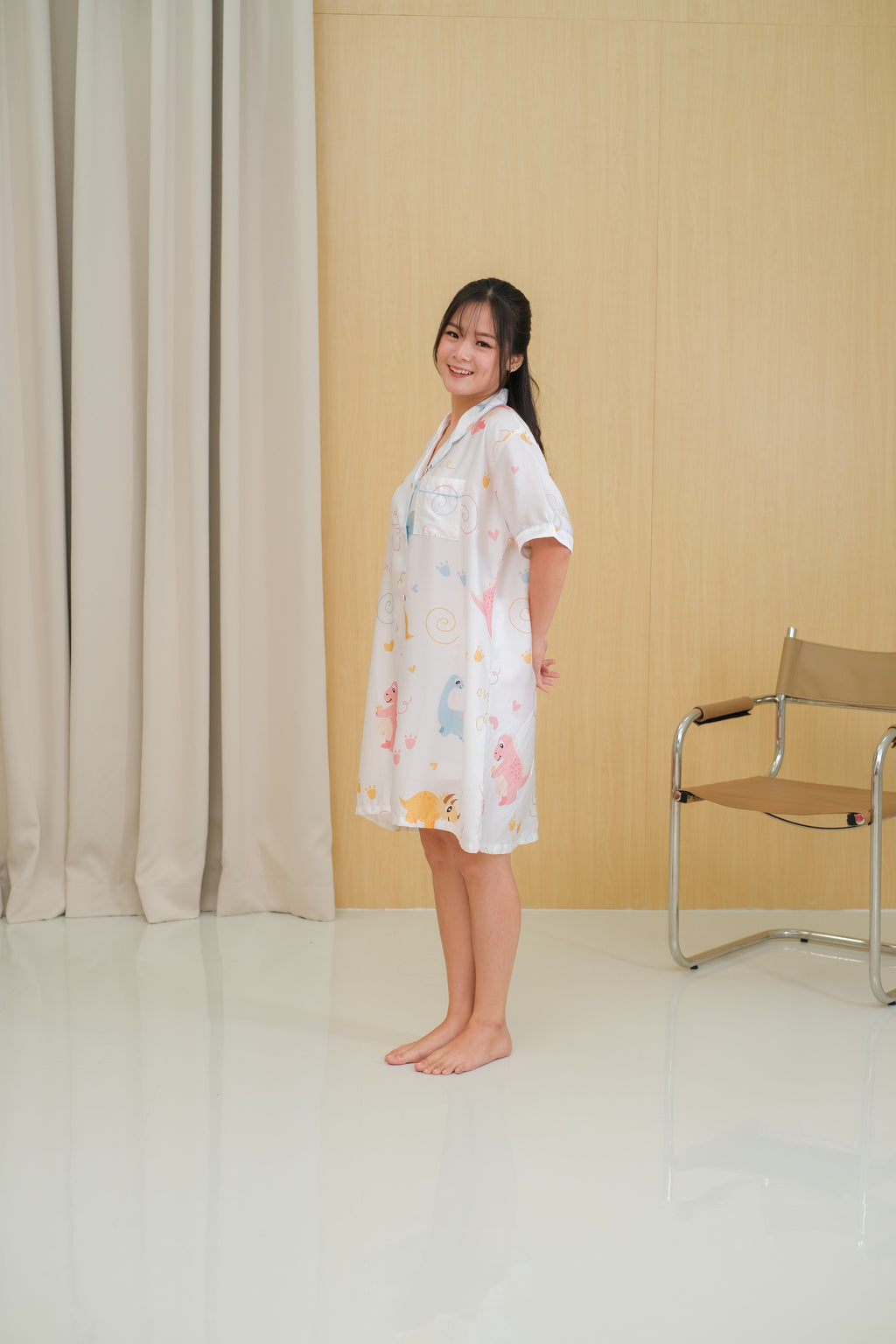 Baby Dino Organic Silk House Dress Pajamas Set