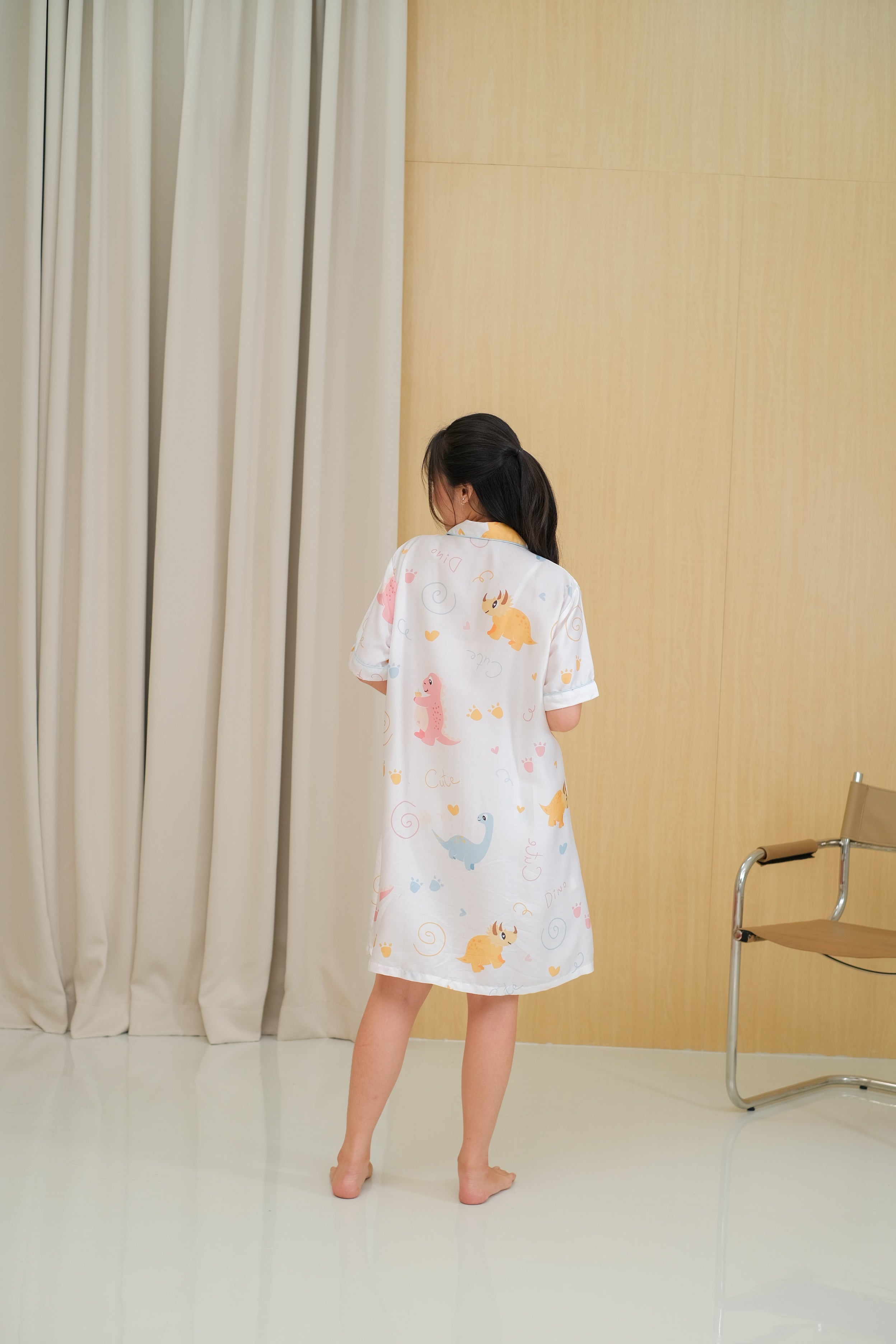 Baby Dino Organic Silk House Dress Pajamas Set