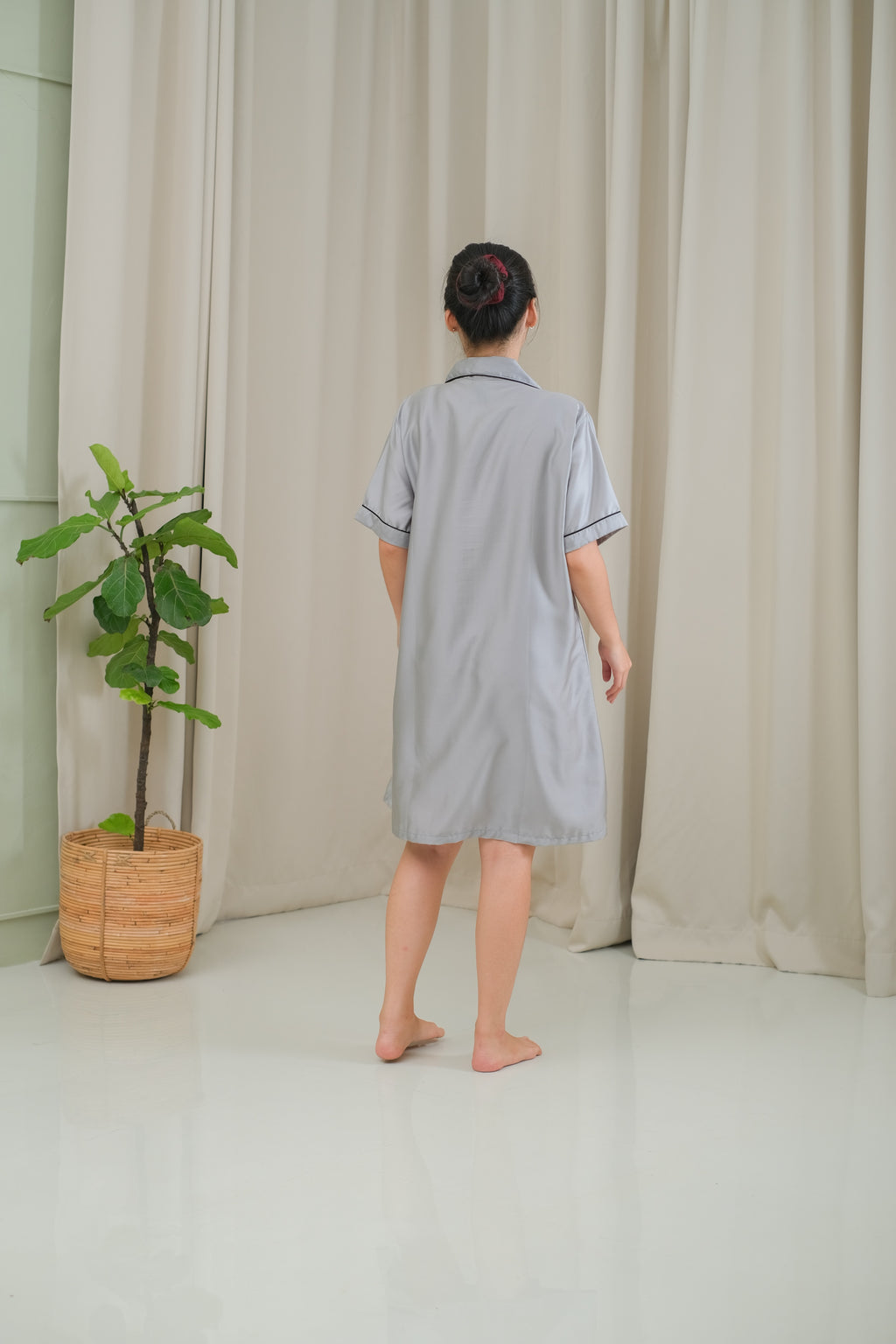 Gemma Organic Silk House Dress Pajamas Set