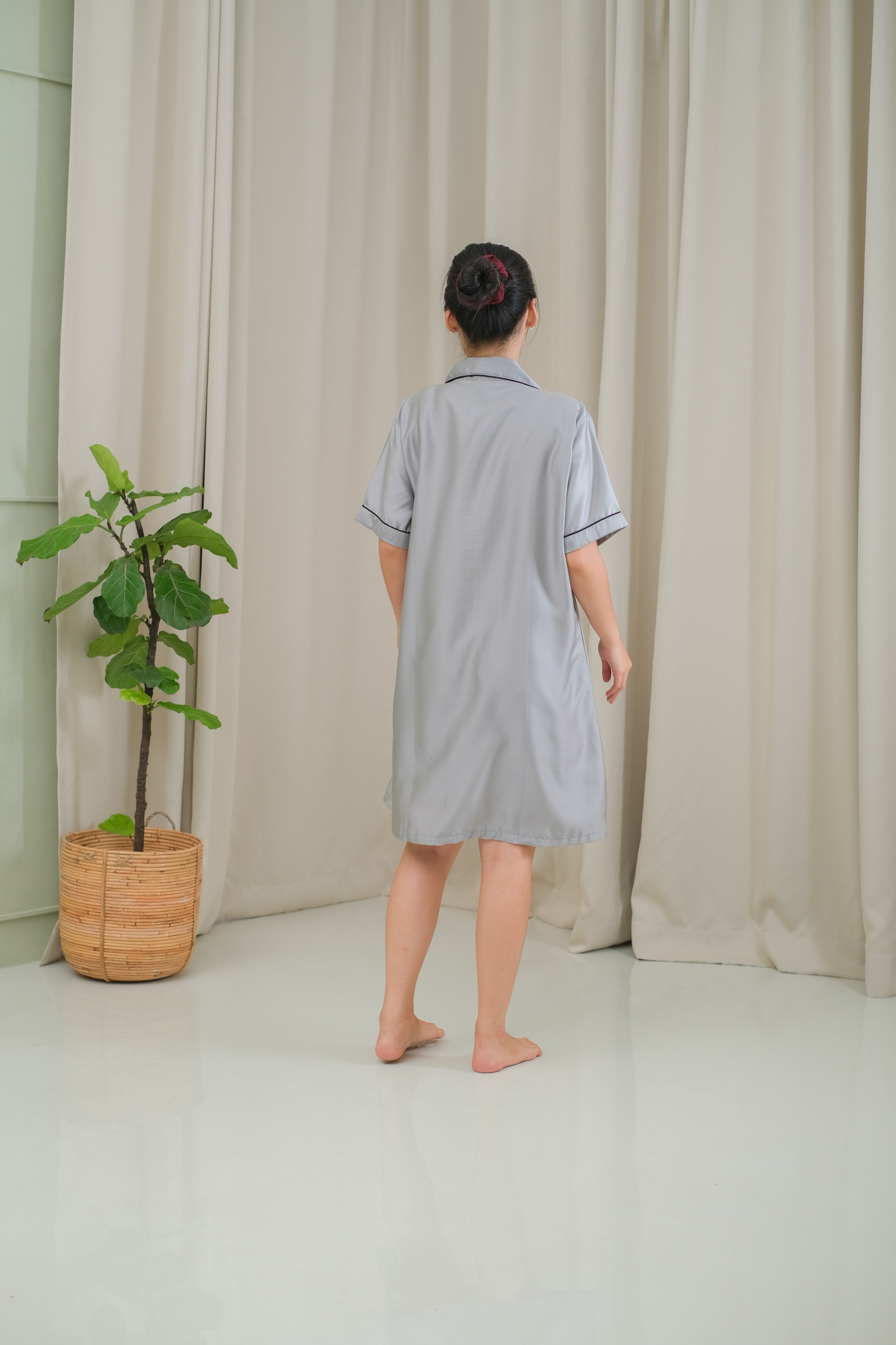 Gemma Organic Silk House Dress Pajamas Set
