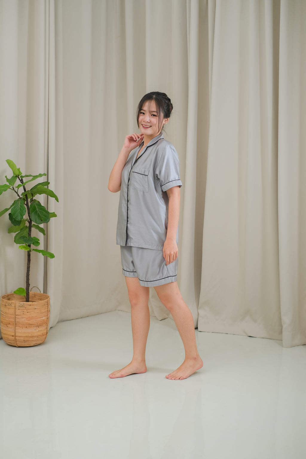 Gemma Organic Silk Short Pajamas Set
