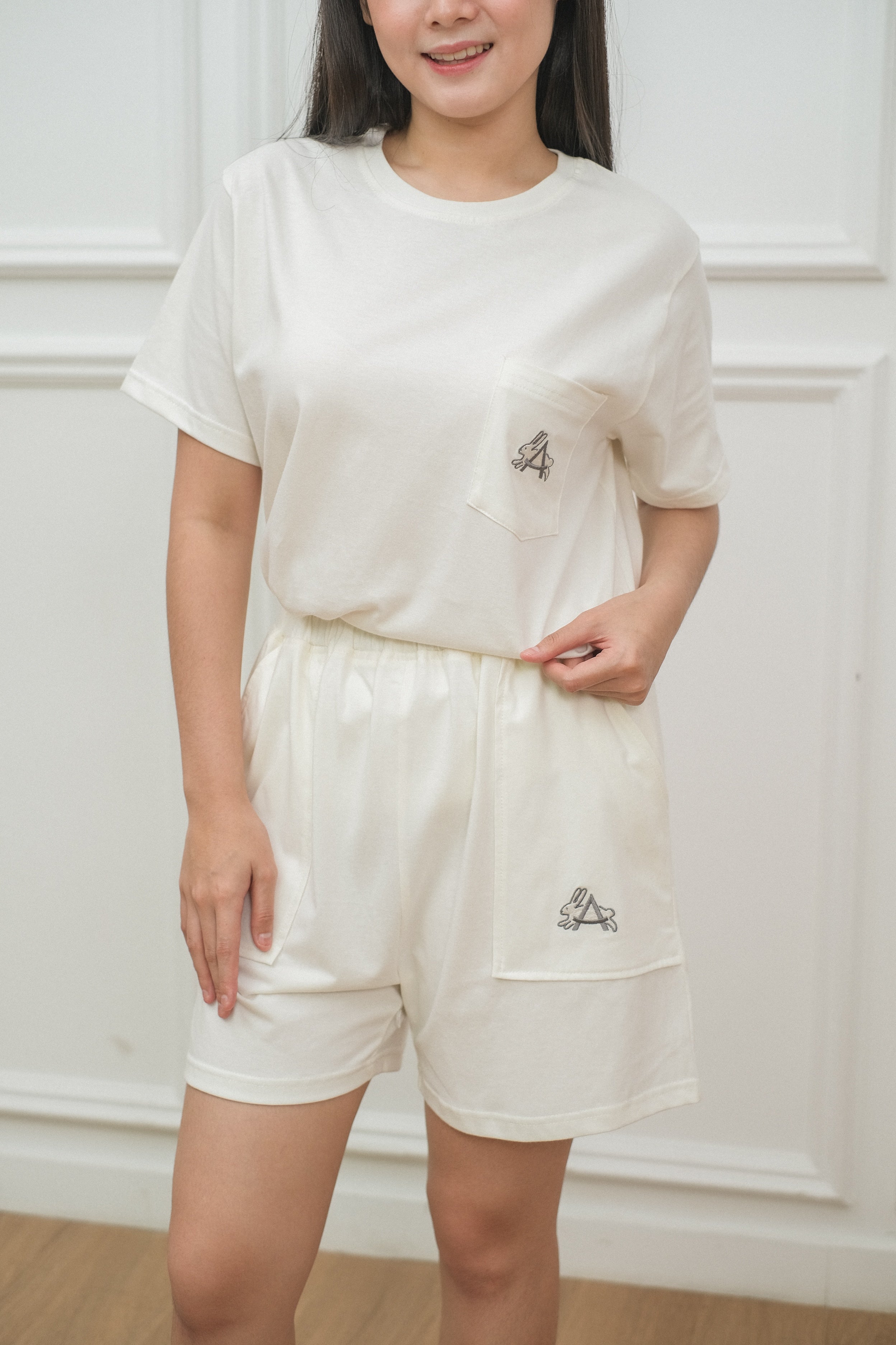 Women Coco Vanilla Cotton Short Pajamas Set