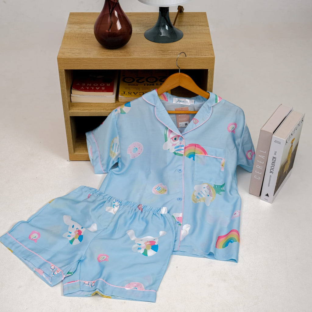 Cinnamoroll Organic Silk Pajamas Mom And Kids