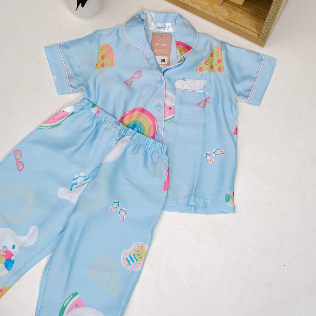 Cinnamoroll Organic Silk Pajamas Mom And Kids